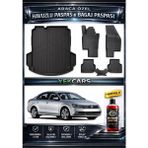 Yek Cars Volkswagen Jetta 2021 Model 3D Kokusuz Havuzlu Paspas Takımı ve 3D Cepli Bagaj Havuzu - Siyah