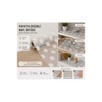 yek home tekstil evinizin her yerinde 1-3-5-10 Metre X 45 Cm Papatya Tasarımlı Kaymaz Raf Astarı Rulosu Buz Dolabı Papatya Desenli Şeffaf Dolap Içi, Çekmece Raf Örtüsü Kaydırmaz