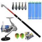 Yek Outdoor Balıkçı Surf Seti Kendo Sea Power 6000 Olta Makinesi-Kendo Elbe 3.50m 70-150gr Olta Kamışı