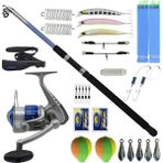 Yek Outdoor Full Takım Olta Seti Kendo Elbe 3.50M 70-150GR Olta Kamışı&kendo Sea Power 5000 Olta Makinesi