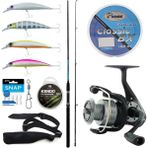 Yek Outdoor Hazır Spin Oltası Seti Okuma G-Power Spin 240CM 15-40 gr 2 Parça Spin Kamışı & Okuma Revenger Rv-40 Olta Makinesi - Standart - Renkli