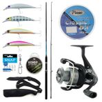 Yek Outdoor Hazır Spin Oltası Seti Okuma G-Power Spin 240cm 15-40 gr 2 Parça Spin Kamışı & Okuma Revenger RV-40 Olta Makinesi