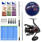 Yek Outdoor Hazır Tekne Oltası Seti Okuma Orata Tekne Kamışı 202cm 150-200gr 2 Parça Olta Kamışı&Okuma Ceymar C-8000A 7+