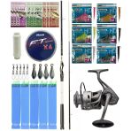 Yek Outdoor Hazır Tekne Oltası Seti Okuma Wave Boat 180H 2 Parça Tekne Kamışı&Kendo Azurro 6000 Olta Makinesi