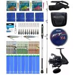 Yek Outdoor Hazır Tekne Oltası Seti Shimano Kamış Alivio Boat 1,50M 200G 1+1Pc&Okuma Wave Power Wp-6000A1 Olta Makinesi