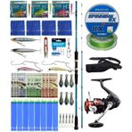 Yek Outdoor Hazır Tekne Oltası Seti Shimano Kamış Alivio Boat Quiver 1,50M 50-150G 2Pc&Shimano Sienna 4000 Fg Spin Makinesi