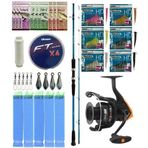 Yek Outdoor Hazır Tekne Oltası Seti Shimano Kamış Alivio Boat Quiver 2,10M 50-150G 2Pc&Okuma Jaw-55 3+1Bb Olta Makinesi