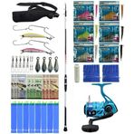 Yek Outdoor Hazır Tekne Oltası Seti Shimano Kamış Vengeance AX Boat Tele 1,80m 150g 3pc&Kendo Ocean Cast 6000 Olta Makin