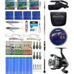 Yek Outdoor Hazır Tekne Oltası Seti Shimano Kamış Vengeance AX Boat Tele 1,80m 150g 3pc&Okuma Revenger RV-55 FD Olta Mak