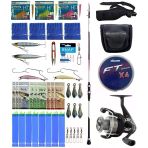 Yek Outdoor Hazır Tekne Oltası Seti Shimano Kamış Vengeance Ax Boat Tele 1,80M 150G 3Pc&Okuma Revenger Rv-55 Fd Olta Makinesi