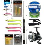 Yek Outdoor Levrek & Çipura Spin Olta Seti Okuma Wave Power 2.44 cm 15-40 gr 2 Parça Spin Kamışı&okuma Revenger Rv-40 Fd Olta Makinesi - Standart - Renkli