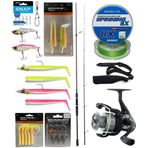 Yek Outdoor Levrek & Çipura Spin Olta Seti Okuma Wave Up Spin 270cm 10-40gr 2 Parça Olta Kamışı&Okuma Revenger RV-40 FD