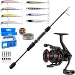 Yek Outdoor Okuma Profesyonel Lrf Seti Okuma LRF-TELE-706UL 210CM 1-8 gr Lrf Kamışı&okuma Ceymar Hd CHD-2500A Matt Black 7+1bb Olta Makinesi