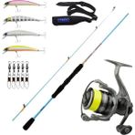 Yek Outdoor Okuma Spin Olta Seti Okuma Fuel Spin 2,74 cm 7-30 gr 2 Parça Spin Kamışı&dam Quick Dynabraid 4 4000S Fd 3+1bb Olta Makinesi