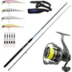 Yek Outdoor Okuma Spin Olta Seti Okuma G-Power Spin 8' 240CM 15-40 gr 2 Parça Spin Kamışı&dam Quick Dynabraid 4 4000S Fd 3+1bb Olta Makinesi