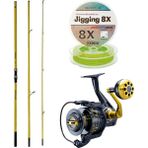 Yek Outdoor Profesyonel Olta Seti Okuma Makaira Surf 4,30 cm 100-250 3 Parça Yellow Surf Kamışı&okuma Salina SA-8000A Blue 6+1bb Olta Makinesi - Standart - Renkli