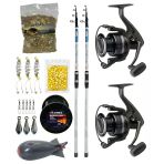 Yek Outdoor Profesyonel Sazan Olta Seti Kendo Sea Power Surf 4.20M 100-250Gr Olta Kamışı&Dam Quick Darkside 4 6000S Fd 3+1Bb Olta Makinesi