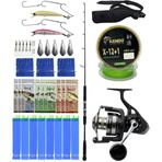 Yek Outdoor Profesyonel Tekne Oltası Seti Cavalla Speed Jigging Spin 159cm MH 150-250GR 1 Parça Spin Kamışı&Savage Gear