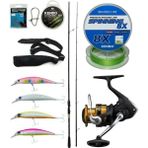 Yek Outdoor Spin Olta Seti Kendo Kenshi Pro 2.65M 10-35GR Olta Kamışı&shimano Makina Fx 4000 Fc - Standart - Renkli