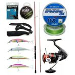 Yek Outdoor Spin Olta Seti Okuma Red Spin 243 Cm 7-28 Gr 2 Parça&Shimano Sienna 4000 Fg Spin Makinesi