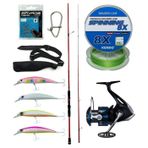 Yek Outdoor Spin Olta Seti Okuma Red Spin 279 Cm 10-40 Gr 2 Parça&Shimano Makina Nexave 4000 Fı