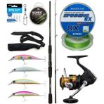 Yek Outdoor Spin Olta Seti Okuma Wave Power 2.44 cm 15-40 gr 2 Parça Spin Kamışı&shimano Makina Fx 4000 Fc - Standart - Renkli