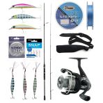 Yek Outdoor Spin Olta Seti Okuma Wave Up Spin 270Cm 10-40Gr 2 Parça Olta Kamışı&Okuma Revenger Rv-40 Fd Olta Makinesi