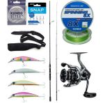 Yek Outdoor Spin Olta Seti Okuma Wave Up Spin 270CM 10-40GR 2 Parça Olta Kamışı&okuma Safyre 4000A Olta Makinesi - Standart - Renkli