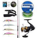 Yek Outdoor Spin Olta Seti Shimano Kamış Sienna Spinning Eva 2,41M 10-35G 2pc&shimano Makina Fx 2500 Fc - Standart - Renkli