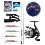 Yek Outdoor Spin Olta Seti Shimano Kamış Sienna Spinning Eva 2,69M 10-35G 2Pc&Okuma Revenger Rv-40 Fd Olta Makinesi