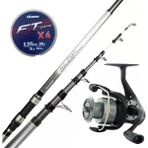 Yek Outdoor Surf Kamışı Olta Takımı Okuma Wave Power Tele Surf 4.20 cm 100-200 gr 5 Parça Surf Kamışı- Okuma Revenger Rv-55 Fd Olta Makinesi