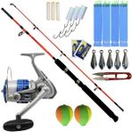 Yek Outdoor Tekne Kamışı Olta Takımı Seti Kendo Holiday Boat 2.10M 100-250GR 2 Parça Olta Kamışı- Kendo Sea Power 5000 Olta Makinesi