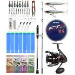 Yek Outdoor Tekne Olta Seti Shimano Kamış Alivio Boat 1,50M 200G 1+1Pc&Okuma Ceymar C-8000A 7+1Bb Olta Makinesi