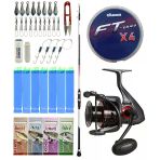 Yek Outdoor Tekne Olta Seti Shimano Kamış Vengeance Ax Boat Tele 1,80M 150G 3Pc&Okuma Ceymar C-8000A 7+1Bb Olta Makinesi