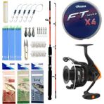 Yek Outdoor Tekne Oltası Seti Kendo Holiday Boat 2.10M 100-250GR 2 Parça Olta Kamışı&okuma Jaw-55 3+1bb Olta Makinesi - Standart - Renkli