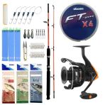 Yek Outdoor Tekne Oltası Seti Kendo Holiday Boat 2.10M 100-250Gr 2 Parça Olta Kamışı&Okuma Jaw-55 3+1Bb Olta Makinesi