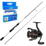 Yek Outdoor Üst Düzey Okuma Spin Olta Seti Okuma Helios Sx Spin 2,70CM 15-45 gr 2 Parça Spin Kamışı&okuma Ceymar Hd CHD-4000A Matt Black 7+1bb Olta Makinesi