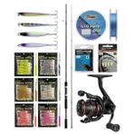 Yek Outdoor YekOutdoor FireWorm LRF Seti Shimano Kamış FX XT Spinning Moderate Fast 2,10m 1-11g 2pc&Okuma Ceymar HD CHD-1000A 7+1BB