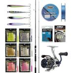 Yek Outdoor YekOutdoor FireWorm LRF Seti Shimano Kamış FX XT Spinning Moderate Fast 2,10m 1-11g 2pc&Okuma Safyre 2500A Olta Makinesi