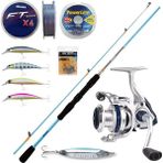 Yek Outdoor Yekoutdoor Okuma Spin Seti - Okuma ARIA-C4000A Painting Silver 1bb Olta Makinesi-Okuma Fuel Spin 2,44 cm 15-40 gr 2 Parça Spin Kamışı