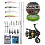 Yek Outdoor YekOutdoor Profesyonel Olta Seti Okuma Azores Surf 430cm 3 parça Surf Kamışı&Okuma Tesoro 8000PA Olta Makinesi
