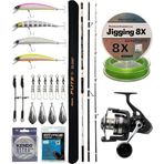Yek Outdoor YekOutdoor Profesyonel Olta Seti Okuma Flite+ Super Light Surf 420cm 3 Parça Olta Kamışı&Savage Gear SGS8 8000 FD Olta M