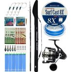 Yek Outdoor YekOutdoor Profesyonel Olta Seti Okuma Obsidian Super Light Tele Surf 420cm 100-220gr 5 Parça Olta Kamışı&Savage Gear SG