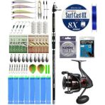 Yek Outdoor Yekoutdoor Surf Olta Seti Okuma Carbonite Pro Tele Surf 420 cm Surf Kamışı&okuma Ceymar C-8000A Olta Makinesi - Standart - Renkli