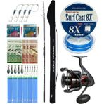 Yek Outdoor Yekoutdoor Surf Olta Seti Okuma Obsidian Super Light Tele Surf 420CM 100-220GR 5 Parça Olta Kamışı&okuma Ceymar C-8000A Olta Makinesi - Standart - Renkli