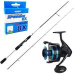 Yek Outdoor Yekoutdoor Üst Düzey Okuma Spin Olta Seti Okuma Helios Sx Spin 2,70CM 15-45 gr 2 Parça Spin Kamışı&okuma Azores ZXP-4000 Olta Makinesi