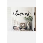 yekeatolye I Love Us Ahşap Duvar Yazısı YD016
