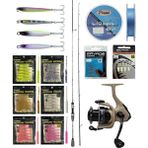 Yekoutdoor Arrow Worm Lrf Seti Kendo Kenshi Pro 2.10M 1-7 gr Olta Kamışı&okuma Outrax OR-1000SGA 1+1bb Olta Makinesi - Standart - Renkli