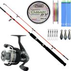 YekOutdoor Bot-Tekne Olta Seti Kendo Holiday Boat 2.10m 100-250gr 2 Parça Olta Kamışı&Okuma Revenger RV-65 FD Olta Makin