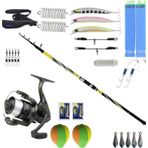 YekOutdoor Full Takım Olta Seti Kendo Spigola Surf 420cm 100-200 gr Teleskopik Kamış&Dam Nova 7000 FD 1BB 337M/0.40MM Ol